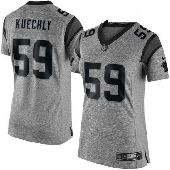 Womens Nike Carolina Panthers 59 Luke Kuechly Limited Gray Gridiron NFL Jersey Womens Nike Carolina Panthers 59 Luke Kuechly Limited Gray Gridiron NFL Jersey