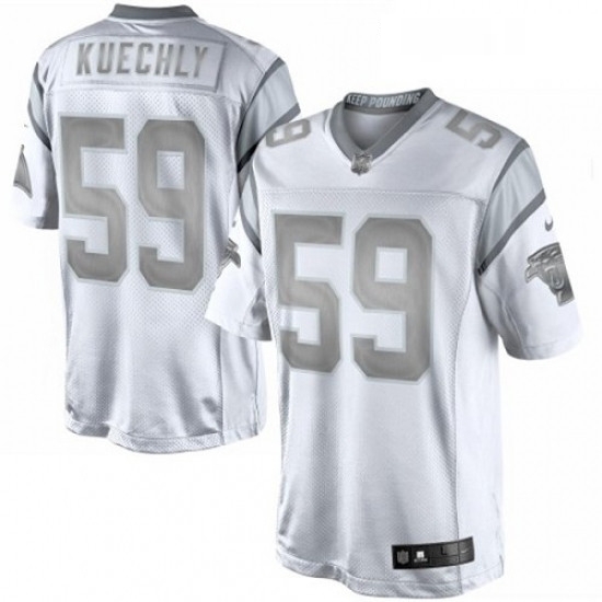 Womens Nike Carolina Panthers 59 Luke Kuechly Limited White Platinum NFL Jersey Womens Nike Carolina Panthers 59 Luke Kuechly Limited White Platinum NFL Jersey
