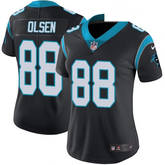Womens Nike Carolina Panthers 88 Greg Olsen Black Team Color Vapor Untouchable Limited Player NFL Jersey Womens Nike Carolina Panthers 88 Greg Olsen Black Team Color Vapor Untouchable Limited Player NFL Jersey