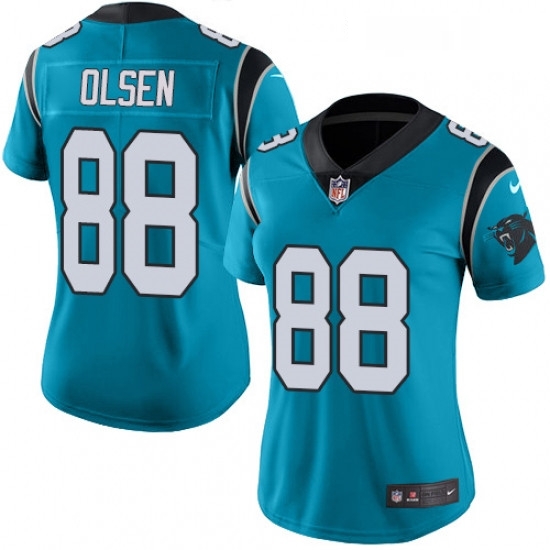 Womens Nike Carolina Panthers 88 Greg Olsen Elite Blue Alternate NFL Jersey Womens Nike Carolina Panthers 88 Greg Olsen Elite Blue Alternate NFL Jersey