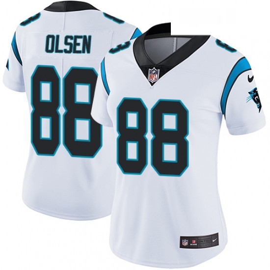 Womens Nike Carolina Panthers 88 Greg Olsen Elite White NFL Jersey Womens Nike Carolina Panthers 88 Greg Olsen Elite White NFL Jersey