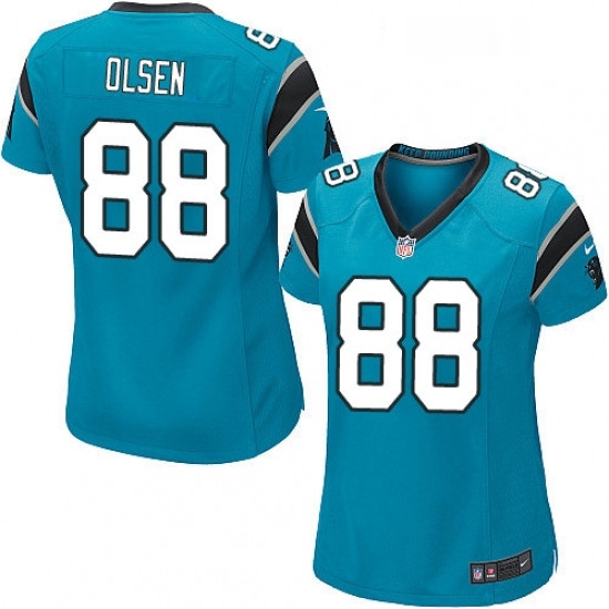 Womens Nike Carolina Panthers 88 Greg Olsen Game Blue Alternate NFL Jersey Womens Nike Carolina Panthers 88 Greg Olsen Game Blue Alternate NFL Jersey