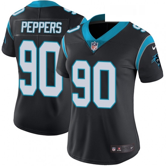 Womens Nike Carolina Panthers 90 Julius Peppers Elite Black Team Color NFL Jersey Womens Nike Carolina Panthers 90 Julius Peppers Elite Black Team Color NFL Jersey