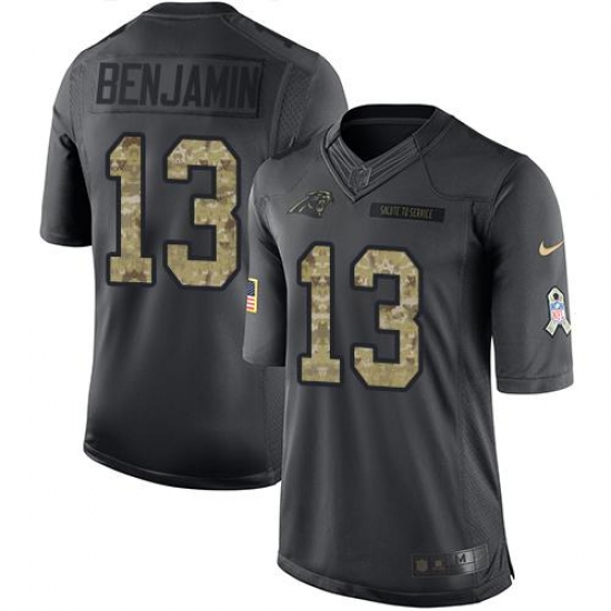 Nike Panthers #13 Kelvin Benjamin Black Youth Stitched NFL Limited 2016 Salute to Service Jersey Nike Panthers #13 Kelvin Benjamin Black Youth Stitched NFL Limited 2016 Salute to Service Jersey