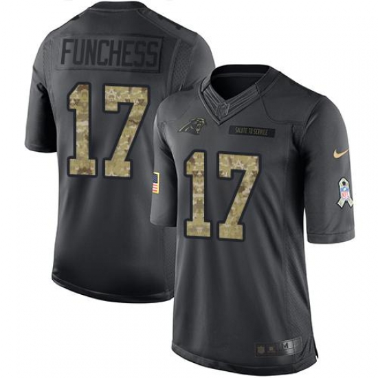 Nike Panthers #17 Devin Funchess Black Youth Stitched NFL Limited 2016 Salute to Service Jersey Nike Panthers #17 Devin Funchess Black Youth Stitched NFL Limited 2016 Salute to Service Jersey