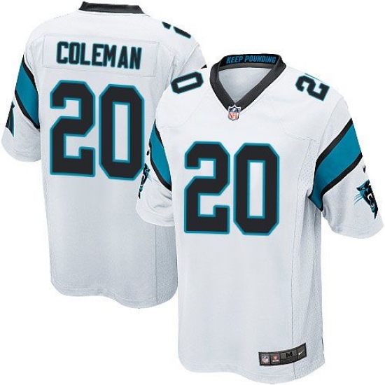 Nike Panthers #20 Kurt Coleman White Youth Stitched NFL Elite Jersey Nike Panthers #20 Kurt Coleman White Youth Stitched NFL Elite Jersey