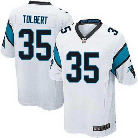 Nike Panthers #35 Mike Tolbert White Youth Stitched NFL Elite Jersey Nike Panthers #35 Mike Tolbert White Youth Stitched NFL Elite Jersey