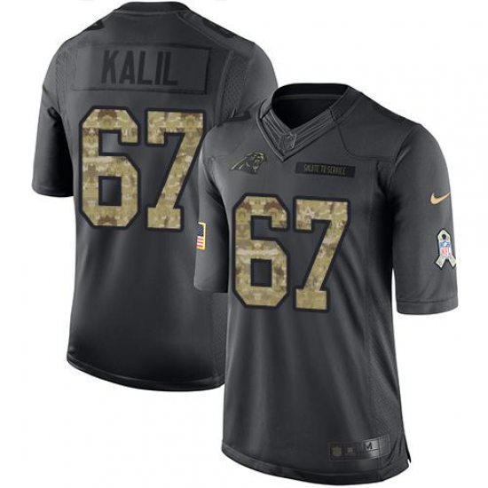 Nike Panthers #67 Ryan Kalil Black Youth Stitched NFL Limited 2016 Salute to Service Jersey Nike Panthers #67 Ryan Kalil Black Youth Stitched NFL Limited 2016 Salute to Service Jersey