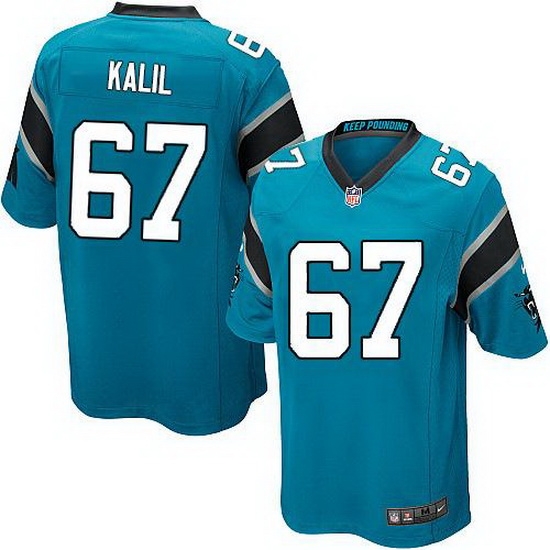 Nike Panthers #67 Ryan Kalil Blue Alternate Youth Stitched NFL Elite Jersey Nike Panthers #67 Ryan Kalil Blue Alternate Youth Stitched NFL Elite Jersey
