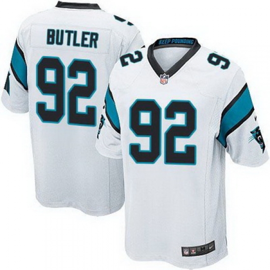 Nike Panthers #92 Vernon Butler White Youth Stitched NFL Elite Jersey Nike Panthers #92 Vernon Butler White Youth Stitched NFL Elite Jersey