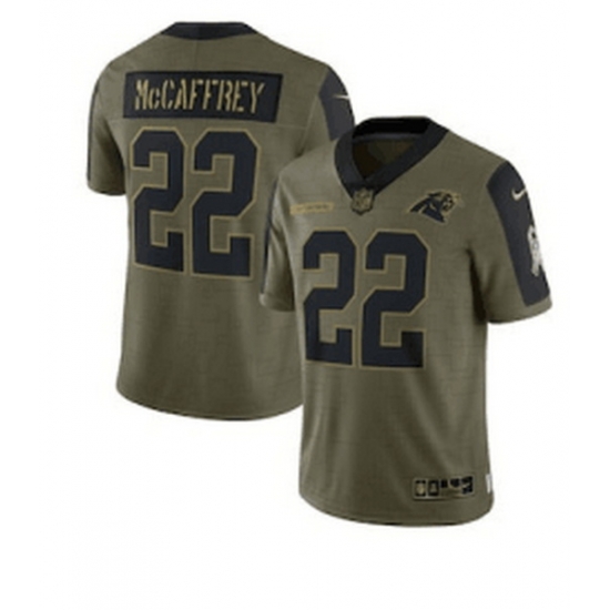 Youth Carolina Panthers 22 Christian McCaffrey Nike Olive 2021 Salute To Service Limited Player Jersey Youth Carolina Panthers 22 Christian McCaffrey Nike Olive 2021 Salute To Service Limited Player Jersey