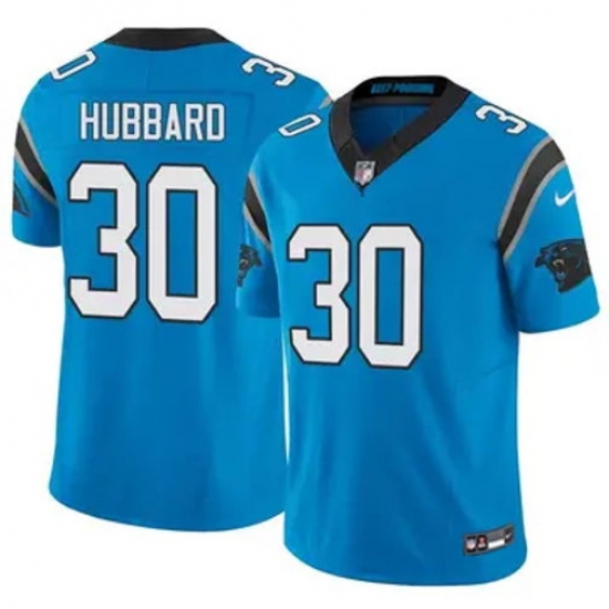 Youth Carolina Panthers #30 Chuba Hubbard Blue F U S E Stitched NFL Jersey Youth Carolina Panthers #30 Chuba Hubbard Blue F U S E Stitched NFL Jersey