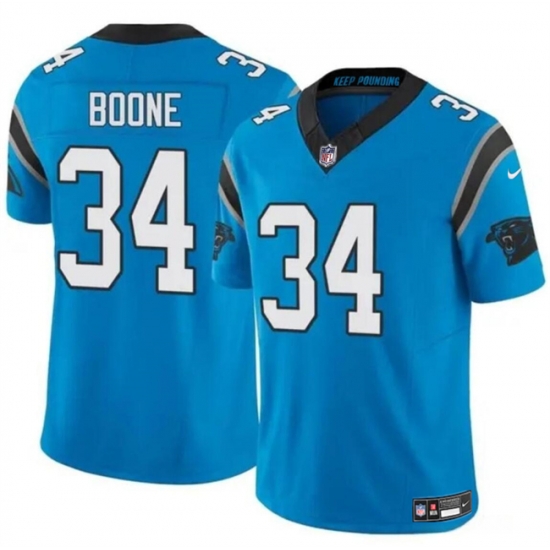Youth Carolina Panthers 34 Mike Boone Blue 2024 F U S E Vapor Limited Stitched Football Jersey Youth Carolina Panthers 34 Mike Boone Blue 2024 F U S E Vapor Limited Stitched Football Jersey