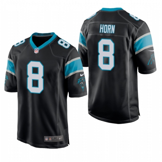 Youth Carolina Panthers #8 Jaycee Horn Black Stitched Football Limited Jersey Youth Carolina Panthers #8 Jaycee Horn Black Stitched Football Limited Jersey