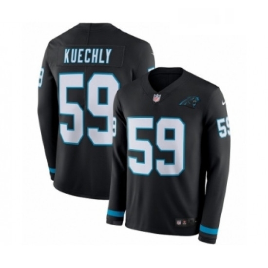 Youth Nike Carolina Panthers 59 Luke Kuechly Limited Black Therma Long Sleeve NFL Jersey Youth Nike Carolina Panthers 59 Luke Kuechly Limited Black Therma Long Sleeve NFL Jersey