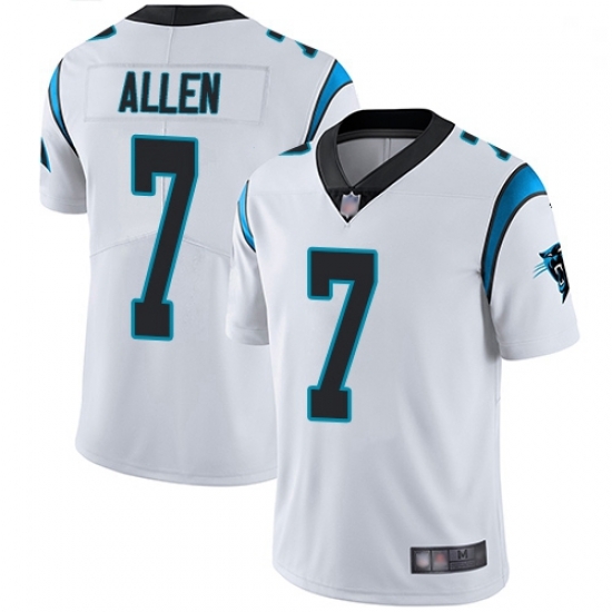 Youth Panthers 7 Kyle Allen White Stitched Football Vapor Untouchable Limited Jersey Youth Panthers 7 Kyle Allen White Stitched Football Vapor Untouchable Limited Jersey