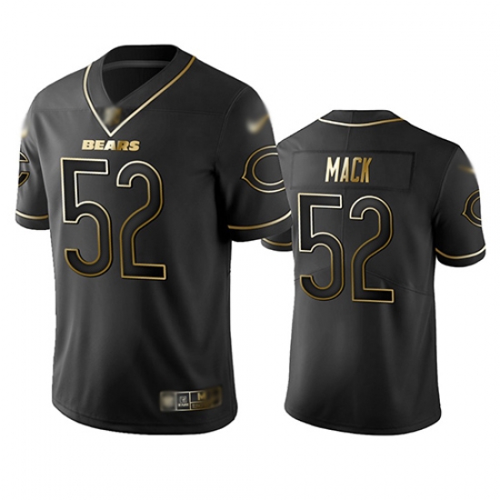 Bears 52 Khalil Mack Black Men Stitched Football Limited Golden Edition Jersey Bears 52 Khalil Mack Black Men Stitched Football Limited Golden Edition Jersey