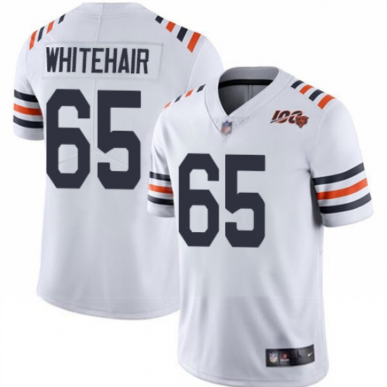 Bears 65 Cody Whitehair White Alternate Men Stitched Football Vapor Untouchable Limited 100th Season Jersey Bears 65 Cody Whitehair White Alternate Men Stitched Football Vapor Untouchable Limited 100th Season Jersey
