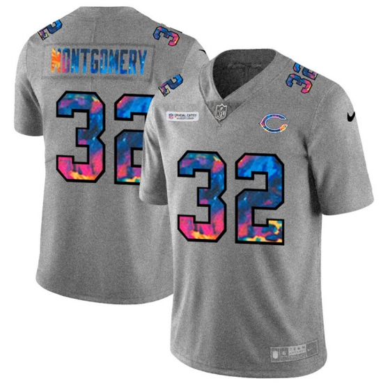 Chicago Bears 32 David Montgomery Men Nike Multi Color 2020 NFL Crucial Catch NFL Jersey Greyheather Chicago Bears 32 David Montgomery Men Nike Multi Color 2020 NFL Crucial Catch NFL Jersey Greyheather