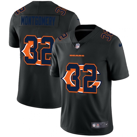 Chicago Bears 32 David Montgomery Men Nike Team Logo Dual Overlap Limited NFL Jersey Black Chicago Bears 32 David Montgomery Men Nike Team Logo Dual Overlap Limited NFL Jersey Black