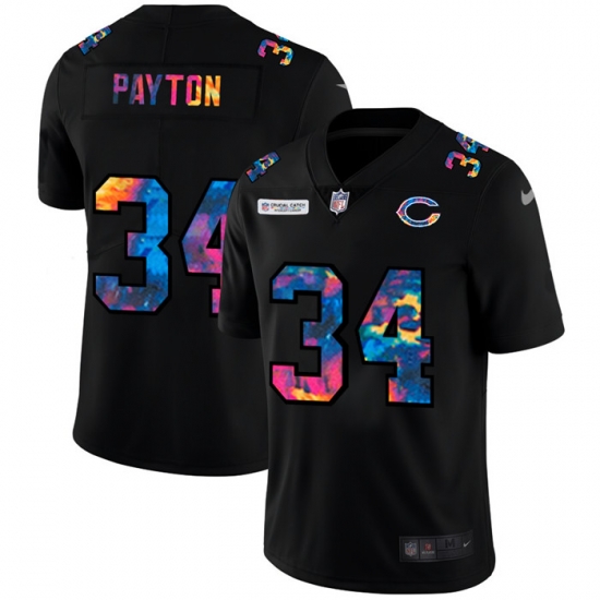 Chicago Bears 34 Walter Payton Men Nike Multi Color Black 2020 NFL Crucial Catch Vapor Untouchable Limited Jersey Chicago Bears 34 Walter Payton Men Nike Multi Color Black 2020 NFL Crucial Catch Vapor Untouchable Limited Jersey