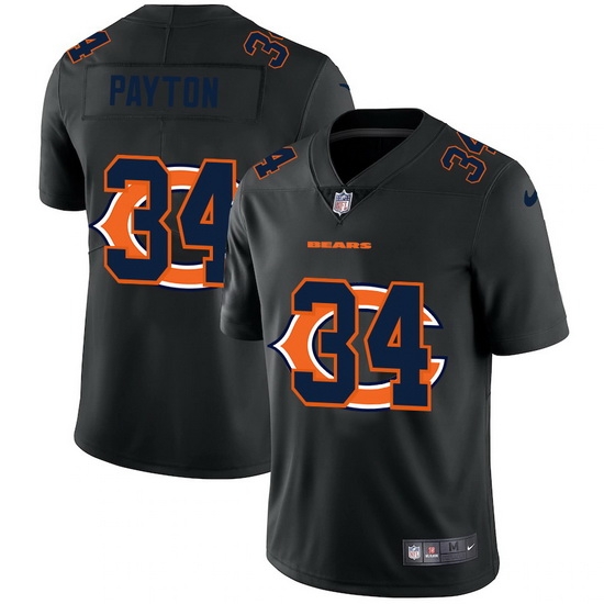 Chicago Bears 34 Walter Payton Men Nike Team Logo Dual Overlap Limited NFL Jersey Black Chicago Bears 34 Walter Payton Men Nike Team Logo Dual Overlap Limited NFL Jersey Black