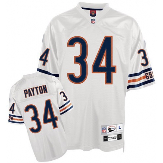 Chicago Bears 34 Walter Payton Premier Throwback white Color mitchellandness Jersey Chicago Bears 34 Walter Payton Premier Throwback white Color mitchellandness Jersey