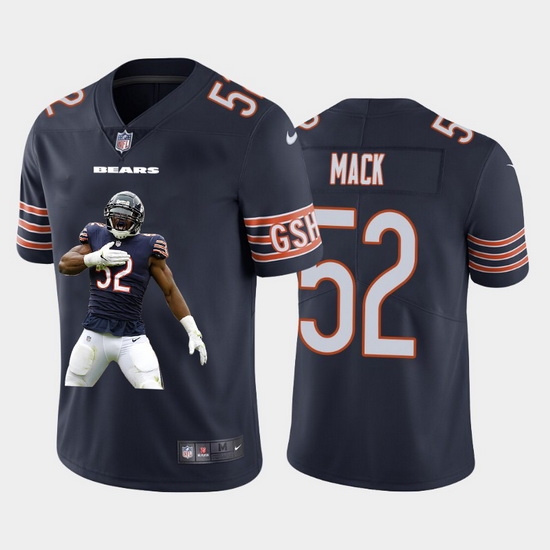 Chicago Bears 52 Khalil Mack Men Nike Player Signature Moves 2 Vapor Limited NFL Jersey Navy Blue Chicago Bears 52 Khalil Mack Men Nike Player Signature Moves 2 Vapor Limited NFL Jersey Navy Blue