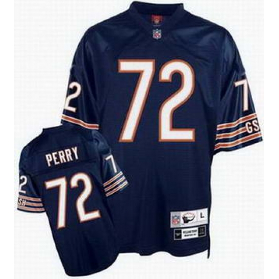 Chicago Bears 72 William Perry Jersey Throwback blue Chicago Bears 72 William Perry Jersey Throwback blue