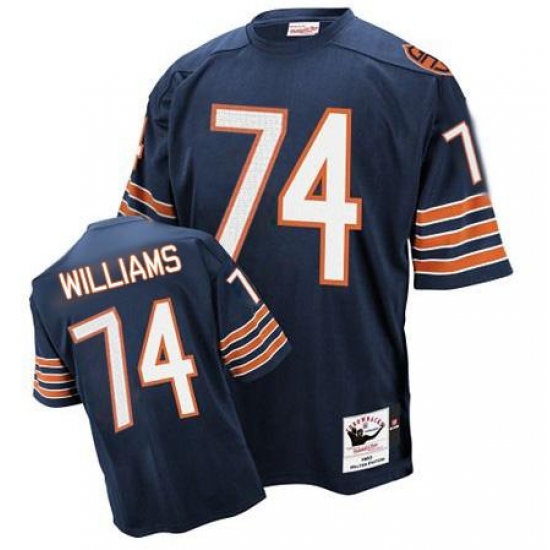 Chicago Bears 74 Chris Williams mitchelland blue Chicago Bears 74 Chris Williams mitchelland blue
