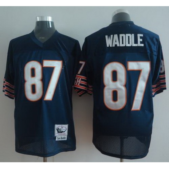 Chicago Bears 87 Waddle Blue M&N Throwback NFL Jerseys Chicago Bears 87 Waddle Blue M&N Throwback NFL Jerseys
