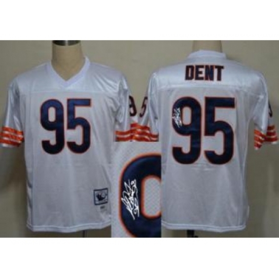 Chicago Bears 95 Richard Dent White Throwback M&N Signed NFL Jerseys Chicago Bears 95 Richard Dent White Throwback M&N Signed NFL Jerseys