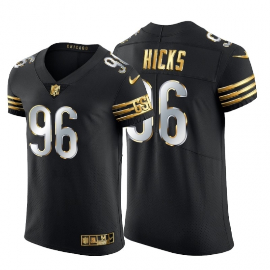 Chicago Bears 96 Akiem Hicks Men Nike Black Edition Vapor Untouchable Elite NFL Jersey Chicago Bears 96 Akiem Hicks Men Nike Black Edition Vapor Untouchable Elite NFL Jersey