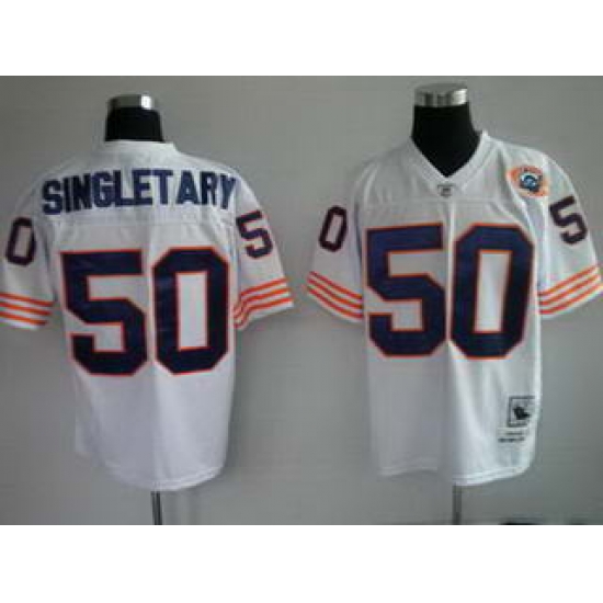 Jerseys Chicago Bears 50 Singletary white throwback Jerseys Jerseys Chicago Bears 50 Singletary white throwback Jerseys