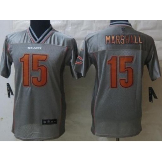 Kids Nike Chicago Bears 15 Brandon Marshall Grey Vapor Elite Jerseys Kids Nike Chicago Bears 15 Brandon Marshall Grey Vapor Elite Jerseys