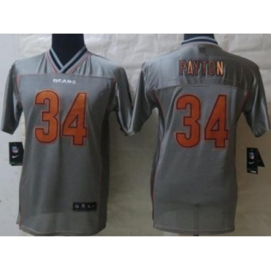 Kids Nike Chicago Bears 34 Walter Payton Grey Vapor Elite Jerseys Kids Nike Chicago Bears 34 Walter Payton Grey Vapor Elite Jerseys