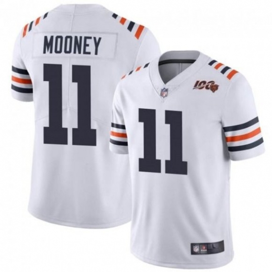 Men 11 Darnell Mooney Chicago Bears White Jersey Men 11 Darnell Mooney Chicago Bears White Jersey
