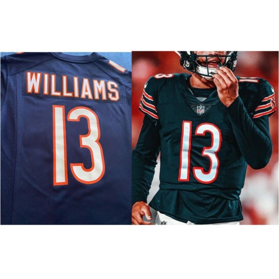 Men Caleb Williams Chicago Bears Blue Vapor Limited Blue jerseys Men Caleb Williams Chicago Bears Blue Vapor Limited Blue jerseys