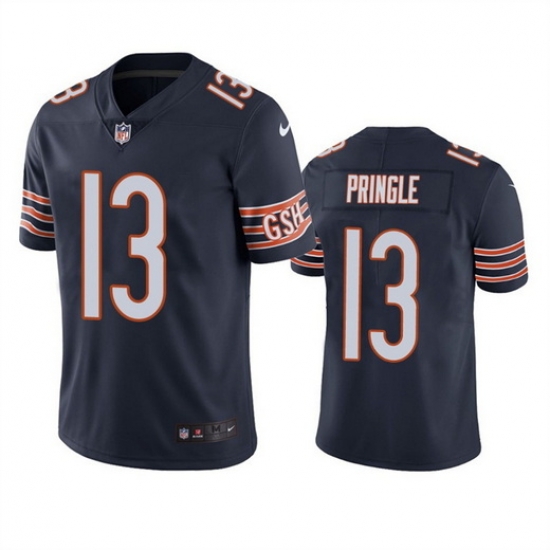 Men Chicago Bears 13 Byron Pringle Navy Vapor Untouchable Limited Stitched Football Jersey Men Chicago Bears 13 Byron Pringle Navy Vapor Untouchable Limited Stitched Football Jersey