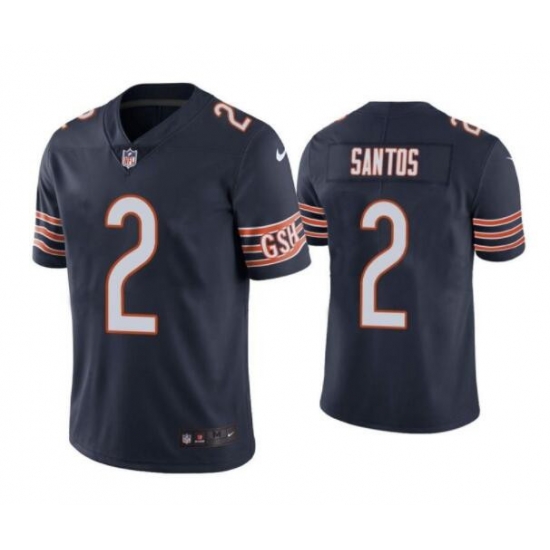 Men Chicago Bears 2 Cairo Santos Navy Vapor Untouchable Limited Stitched Jersey Men Chicago Bears 2 Cairo Santos Navy Vapor Untouchable Limited Stitched Jersey