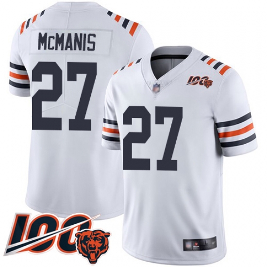Men Chicago Bears 27 Sherrick McManis White 100th Season Limited Football Jersey Men Chicago Bears 27 Sherrick McManis White 100th Season Limited Football Jersey