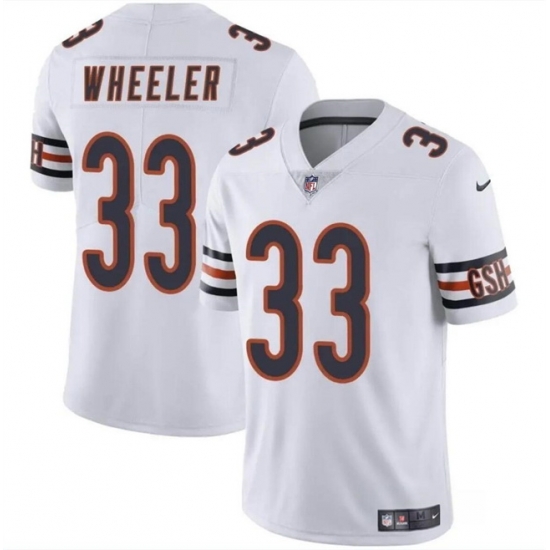Men Chicago Bears 33 Ian Wheeler White Vapor Stitched Football Jersey Men Chicago Bears 33 Ian Wheeler White Vapor Stitched Football Jersey