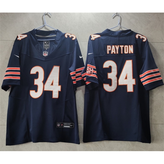 Men Chicago Bears 34 Walter Payton Navy 2023 F U S E Vapor Untouchable Limited Stitched Football Jersey Men Chicago Bears 34 Walter Payton Navy 2023 F U S E Vapor Untouchable Limited Stitched Football Jersey