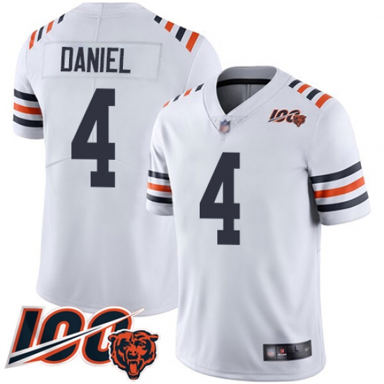 Men Chicago Bears 4 Chase Daniel White 100th Season Limited Football Jersey Men Chicago Bears 4 Chase Daniel White 100th Season Limited Football Jersey