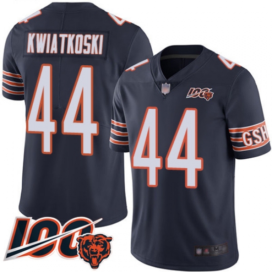 Men Chicago Bears 44 Nick Kwiatkoski Navy Blue Team Color 100th Season Limited Football Jersey Men Chicago Bears 44 Nick Kwiatkoski Navy Blue Team Color 100th Season Limited Football Jersey