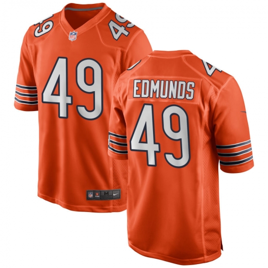 Men Chicago Bears 49 Tremaine Edmunds Orange Vapor untouchable Limited Stitched Jersey Men Chicago Bears 49 Tremaine Edmunds Orange Vapor untouchable Limited Stitched Jersey