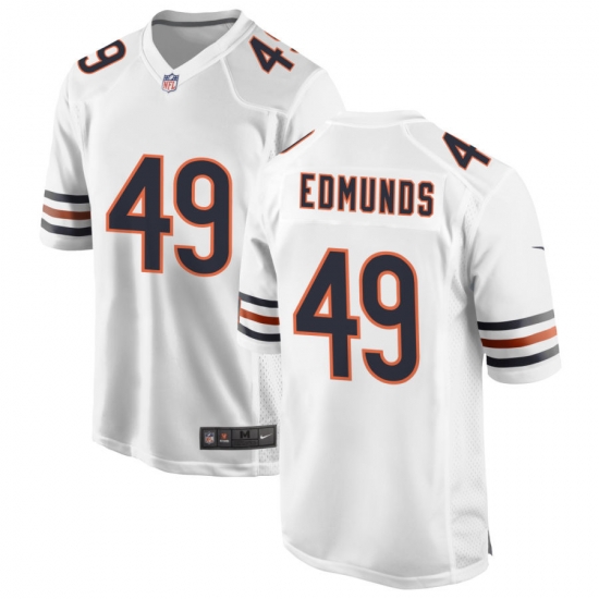 Men Chicago Bears 49 Tremaine Edmunds White Vapor untouchable Limited Stitched Jersey Men Chicago Bears 49 Tremaine Edmunds White Vapor untouchable Limited Stitched Jersey