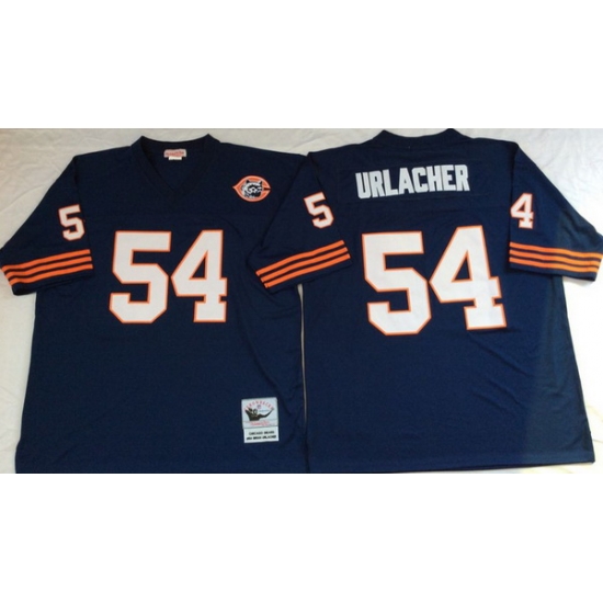 Men Chicago Bears 54 Brian Urlacher Navy M&N Throwback Jersey Men Chicago Bears 54 Brian Urlacher Navy M&N Throwback Jersey