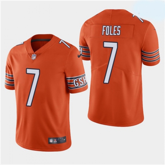 Men Chicago Bears 7 Nick Foles Vapor Untouchable Limited Orange Jersey Men Chicago Bears 7 Nick Foles Vapor Untouchable Limited Orange Jersey
