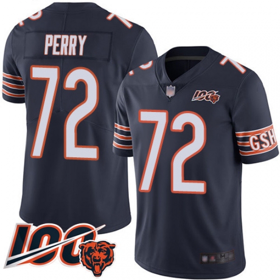 Men Chicago Bears 72 William Perry Navy Blue Team Color 100th Season Limited Football Jersey Men Chicago Bears 72 William Perry Navy Blue Team Color 100th Season Limited Football Jersey